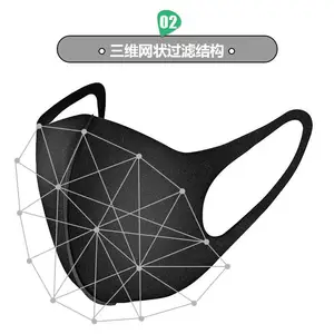 厂家直销夏季薄款时尚海绵口罩儿童成人防雾霾防尘呼吸阀海绵口罩