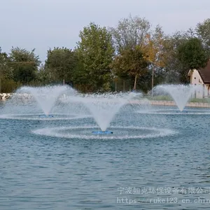 湖北河道微生态环境优化设备 大流量喷泉式增氧机