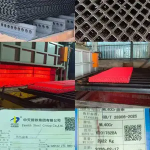 40cr合金钢焊接筛网 震动筛筛网 油淬火热处理耐磨加重焊接筛网