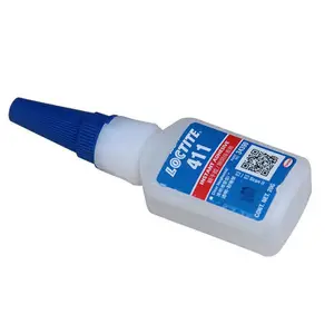 汉高乐泰 LOCTITE 瞬干胶 411 无色 20g/瓶 瞬干胶强力高粘度耐冲击工业级快干胶 耐剥离耐热