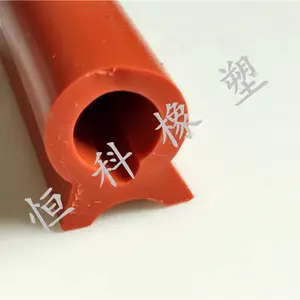 供应恒科防水耐酸碱硅胶密封条 包边防撞u型橡胶密封条