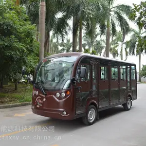 14座封闭式仿古电动车,新能源电动车,电动观光车,旅游观光车