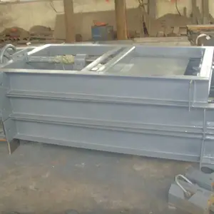 法兰连接插板门 烟道管道隔绝门 电动气动插板门