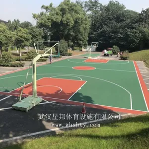 武汉丙烯酸硅PU球场、EPDM塑胶跑道运动场地材料厂家