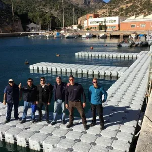 厂供浮筒 水上平台浮动码头 靠船塑料养殖浮台摩托艇游乐