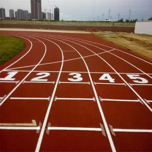 大庆 校园球场跑道 跑道材料 跑道材料 13mm厚塑胶地板 体育场塑胶
