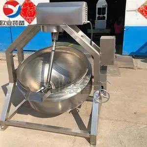 鸭脖卤煮锅关东煮夹层锅黄凉粉淀粉自动搅拌炒料机鱼子酱炒锅