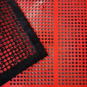 高分子纳米防堵筛网 橡胶耐磨防堵筛网 圆孔方孔塑料网 不堵孔筛网 3070振动筛 200吨/小时机制砂生产线