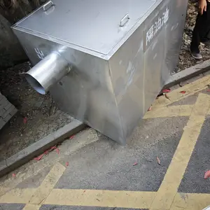 处理量10-150吨每小时无动力不锈钢隔油池适合餐饮酒店餐厅。
