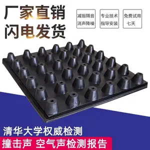 深圳浮筑地板减震垫影剧院演播厅地面减震器机房楼板减振垫隔音减振胶批发