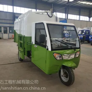 浙江电动三轮挂桶垃圾车厂家-电动压缩垃圾车价格供应商价格