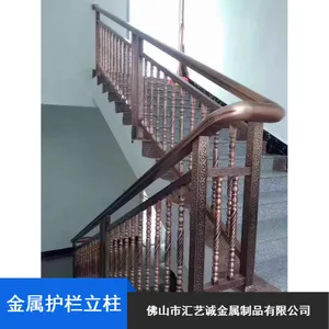 佛山防撞不锈钢护栏立柱_展厅楼梯立柱报价