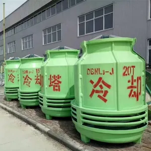 玻璃钢冷却塔水塔20T圆形小型凉水塔10吨高温工业降温散热水塔