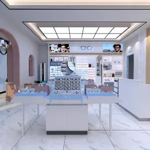 宜兰县网红风格眼镜店展柜设计装修