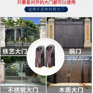 泸州蓬远科技一站式采购平开门对开门八字电动开门机电机闭门器别墅遥控自动门
