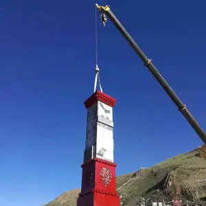 金三秒浅析精神堡垒制作材质 商场大型精神堡垒 大型立式导向牌