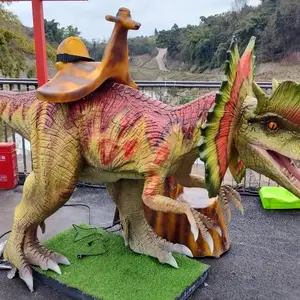 景区互动恐龙模型 摇摇恐龙 互动骑的恐龙 可以坐的恐龙