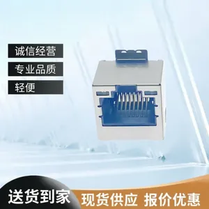 RJ45���� ���� ���� ��LED�� 8p8c ȫ�� ��ʽ 180�� SMT��Ƭ ���� ������