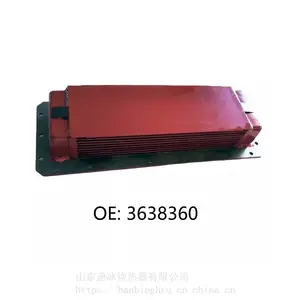 K38 K50发动机水油冷却器 中冷器3065432 3049521后冷器芯3638360
