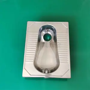 不锈钢一体前排蹲便器一体成型水冲农村改造厕所改造工程用