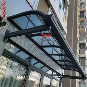 遮阳蓬定做耐力板遮阳雨棚定做户外遮阳蓬别墅阳台遮阳棚铝合金露台遮阳蓬PVC遮阳蓬生产