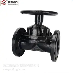 G46J-16C 直通式法兰衬胶隔膜阀 耐酸碱耐腐蚀 DN50 65 80