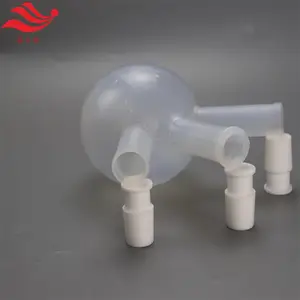 氟化反应用PFA烧瓶耐酸碱透明反应烧瓶PFA烧瓶500ml