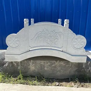 公园小区别墅庭院摆件石拱桥花岗岩流水小石桥园林景观小石桥可整体可拼接做工精致纹理美观