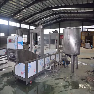 sk-6000裹粉牛肉条油炸流水线厂家 全自动油炸流水线多少 钱