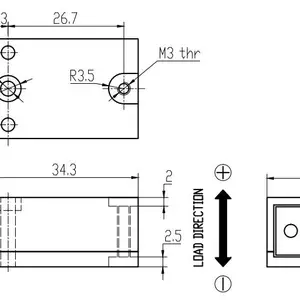 【ZOLIX SENSOR】250g量程压力传感器ZL-GSO-250