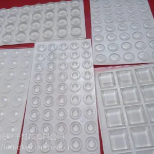 东莞厂家生产透明硅胶垫 球形 梯形 半圆形硅胶垫 脚垫