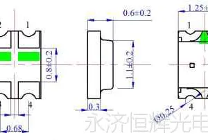 贴片led0605红蓝双色红绿双色橙绿双色蓝绿双色黄绿双色