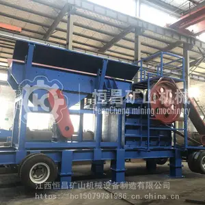 大型建筑垃圾混凝土鹅卵大理石鄂式破碎机 敲打砂石场破碎机械 老虎口鄂破