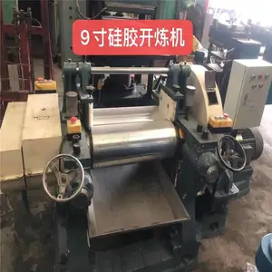 二手9寸硅胶炼胶机 小型炼胶机 佛山橡胶机械橡胶设备整厂回收