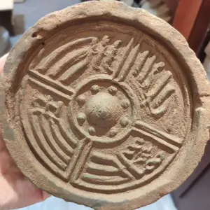 秦汉老瓦经 西安文字陶土瓦当 商务送礼仿古瓦当 来陕赠送朋友礼品