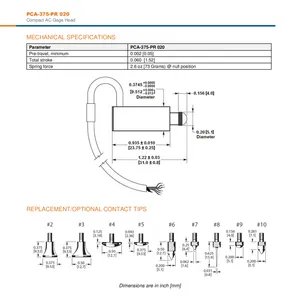 ��Ӧ����MEAS PCA-375 PR-020�������ͽ�������LVDT����ͷ