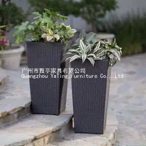 厂家供应雅亭家具YT-B01户外藤编花箱室内外景观花盆花钵定制