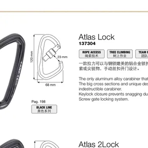 CAMP/坎普 137304 ATLAS LOCK 安全防护铝合金材质锁扣