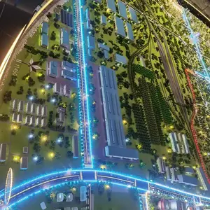 智慧海绵城市沙盘制作 动态演示排水蓄水生态系统