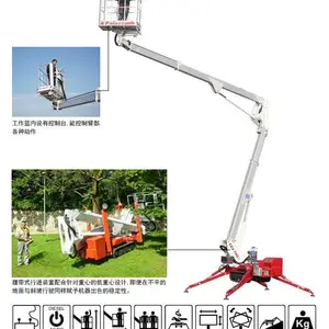 全球供应19米履带曲臂式蜘蛛车 palazzani帕拉沙尼 TZX190