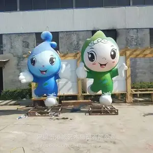 惠州城市形象吉祥物雕塑 文化广场卡通玻璃钢雕塑