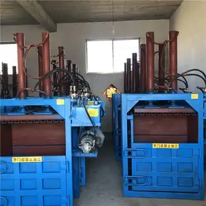 印刷废纸打包机 缠绕膜废塑料压缩机 废旧油漆桶压扁机