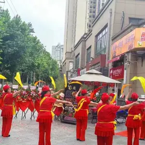 大连开业威风锣鼓表演-开业舞狮氛围演出