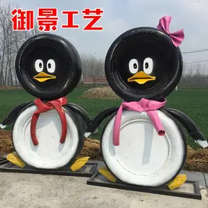 精品商业轮胎工艺品幼儿园轮胎创意改造公园装饰彩绘油漆卡通人物