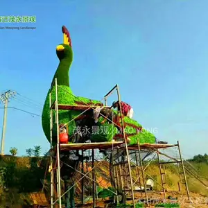 重庆仿真绿雕定制真绿雕批发厂家市政工程景观仿真动物绿雕国庆仿真绿雕