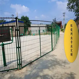 旺俊 工地双边丝护栏网 边框3mm养殖围栏网 三角折弯社区防盗网