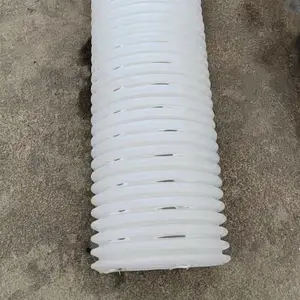 福建源头厂家供应打孔白色100塑料波纹管