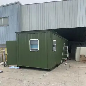 东北雪地露营集装箱房 加厚瓦楞板折叠箱房 找山东万隆集成房屋