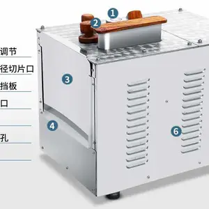 供应药用参类植物根茎长横片不锈钢药材切片机