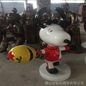玻璃钢卡通雕塑 户外楼盘卡通模型雕塑生产厂家-联尖雕塑